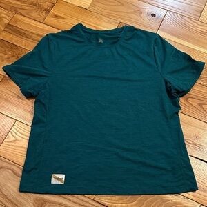 Tracksmith Women’s Session Tee, Deep Teal, XL